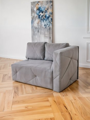 Диван 1010 серый, правый (BRENDOSS) в Верхнем Тагиле - verhnij-tagil.mebel-e96.ru
