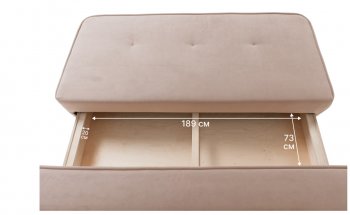 Диван-кровать 1001 бежевый (Brendoss) в Верхнем Тагиле - verhnij-tagil.mebel-e96.ru