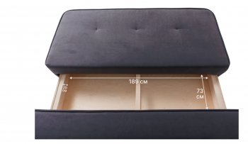 Диван-кровать 1001 графит (Brendoss) в Верхнем Тагиле - verhnij-tagil.mebel-e96.ru