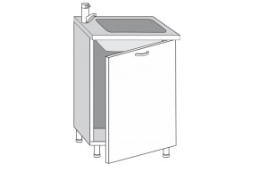2.60.1мн Кира Шкаф-стол под мойку (накладную) с одной дверцей (б/столешницы) в Верхнем Тагиле - verhnij-tagil.mebel-e96.ru | фото
