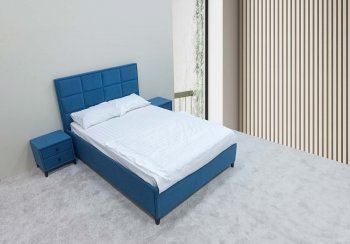 Кровать с подъемным механизмом Мега синий (Лин) в Верхнем Тагиле - verhnij-tagil.mebel-e96.ru