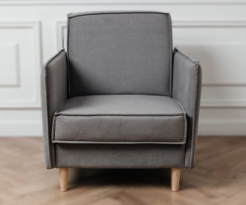 Кресло 831 Серый, велюр (Brendoss) в Верхнем Тагиле - verhnij-tagil.mebel-e96.ru