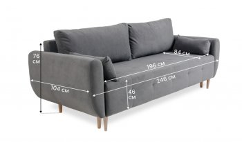 Диван 920 серый (Brendoss) в Верхнем Тагиле - verhnij-tagil.mebel-e96.ru