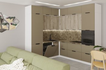Кухонный гарнитур Альба гранд прайм 2200х2500 мм (Герда) в Верхнем Тагиле - verhnij-tagil.mebel-e96.ru
