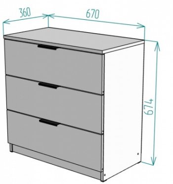 Комод Anna K215 674х670х360 в Верхнем Тагиле - verhnij-tagil.mebel-e96.ru