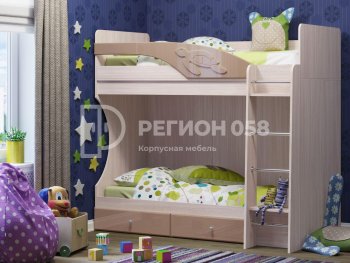 Двухъярусная кровать Бемби МДФ (Регион) в Верхнем Тагиле - verhnij-tagil.mebel-e96.ru