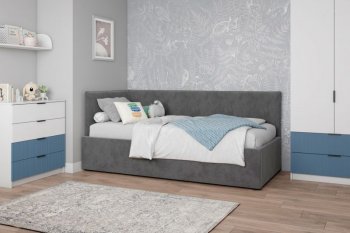 Диван-кровать Бенто с ПМ, велюр Маус (ДСВ) в Верхнем Тагиле - verhnij-tagil.mebel-e96.ru