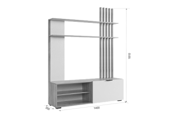 Мини-стенка Бери (Мебельсон) в Верхнем Тагиле - verhnij-tagil.mebel-e96.ru