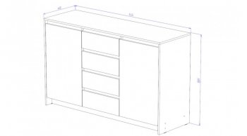 Стенка Бостон модульная анкор (Лин) в Верхнем Тагиле - verhnij-tagil.mebel-e96.ru