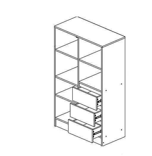 Шкаф комбинированный Челси Color (Миф) в Верхнем Тагиле - verhnij-tagil.mebel-e96.ru