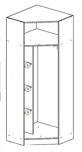 Шкаф угловой Челси Color (Миф) в Верхнем Тагиле - verhnij-tagil.mebel-e96.ru