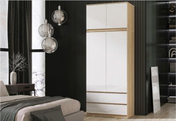 Шкаф Челси с антресолью 900 мм Сонома (Миф) в Верхнем Тагиле - verhnij-tagil.mebel-e96.ru