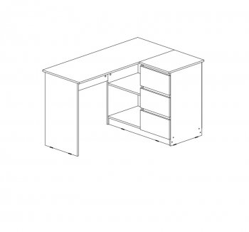 Стол письменный Челси угловой кашемир (Миф) в Верхнем Тагиле - verhnij-tagil.mebel-e96.ru