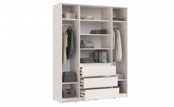 Шкаф 1600 мм Челси с антресолью Кашемир (Миф) в Верхнем Тагиле - verhnij-tagil.mebel-e96.ru