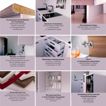 Кухонный гарнитур Фьюжн 2800 (Санвут) в Верхнем Тагиле - verhnij-tagil.mebel-e96.ru