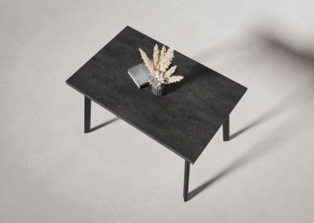 Стол нераздв. Дублин 32 КРАФТ В2, ЛДСП Цемент темный (Вудман) в Верхнем Тагиле - verhnij-tagil.mebel-e96.ru