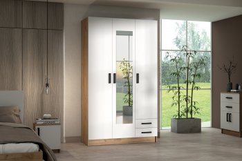 Шкаф 1200 мм Эконом с зеркалом (Зарон) в Верхнем Тагиле - verhnij-tagil.mebel-e96.ru