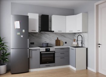 Угловой кухонный гарнитур Элеганция 2200*1000 мм (Sanvut) в Верхнем Тагиле - verhnij-tagil.mebel-e96.ru