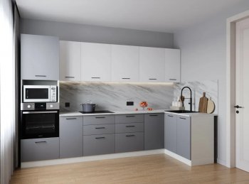 Угловой кухонный гарнитур Элеганция 3200*1400 мм (Санвут) в Верхнем Тагиле - verhnij-tagil.mebel-e96.ru