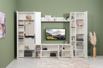 Стенка Эйр модульная, белый (Моби) в Верхнем Тагиле - verhnij-tagil.mebel-e96.ru