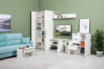 Стенка Эйр комп 1, белый (Моби) в Верхнем Тагиле - verhnij-tagil.mebel-e96.ru