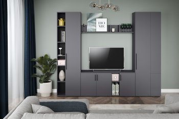 Шкаф торцевой Эйр 16.323 графит (Моби) в Верхнем Тагиле - verhnij-tagil.mebel-e96.ru