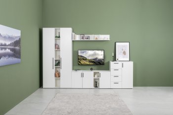 Стенка Эйр комп 1, белый (Моби) в Верхнем Тагиле - verhnij-tagil.mebel-e96.ru
