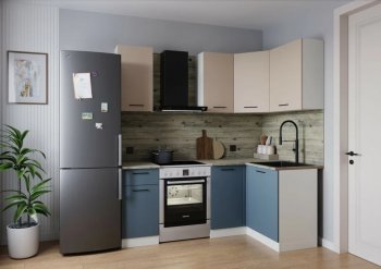 Кухонный гарнитур угловой Фьюжн 2000*1200 мм (Sanvut) в Верхнем Тагиле - verhnij-tagil.mebel-e96.ru