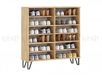 Обувница Флэш крафт/белый (Миф) в Верхнем Тагиле - verhnij-tagil.mebel-e96.ru