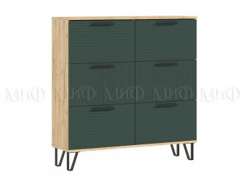 Обувница Флэш крафт/грин (Миф) в Верхнем Тагиле - verhnij-tagil.mebel-e96.ru
