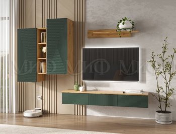 Стенка Флэш комп.2 крафт/грин (Миф) в Верхнем Тагиле - verhnij-tagil.mebel-e96.ru