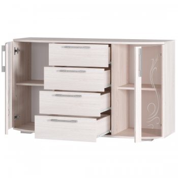 Комод Флорида ясень белый (БТС) в Верхнем Тагиле - verhnij-tagil.mebel-e96.ru