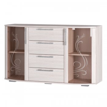Комод Флорида ясень белый (БТС) в Верхнем Тагиле - verhnij-tagil.mebel-e96.ru