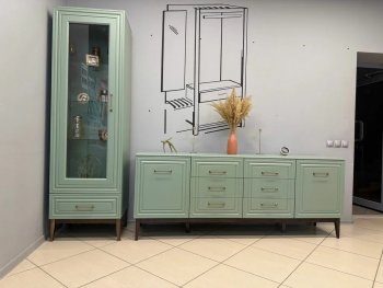 Стенка Гориция Зеленый самшит (БМ) в Верхнем Тагиле - verhnij-tagil.mebel-e96.ru