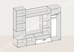 Гостиная Аллегро вариант-3 (Венге/Белфорт) в Верхнем Тагиле - verhnij-tagil.mebel-e96.ru