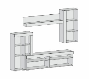 Гостиная Майами (Дуб Белый) в Верхнем Тагиле - verhnij-tagil.mebel-e96.ru