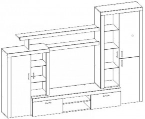 Гостиная Орландо композиция №1 в Верхнем Тагиле - verhnij-tagil.mebel-e96.ru