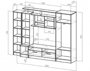 Стенка Оскар (Лин) в Верхнем Тагиле - verhnij-tagil.mebel-e96.ru