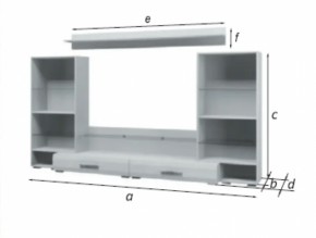 Стенка Домино Белый Глянец (БМ) в Верхнем Тагиле - verhnij-tagil.mebel-e96.ru