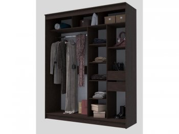 Шкаф-купе 2000 мм Гранд-1 ЛДСП/Зеркало, венге (Эра) в Верхнем Тагиле - verhnij-tagil.mebel-e96.ru