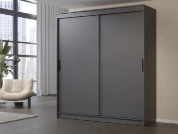 Шкаф-купе 2000 мм Гранд-1 ЛДСП, графит (Эра) в Верхнем Тагиле - verhnij-tagil.mebel-e96.ru