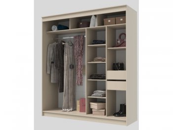 Шкаф-купе 2000 мм Гранд-1 ЛДСП/Зеркало, Сатин (Эра) в Верхнем Тагиле - verhnij-tagil.mebel-e96.ru