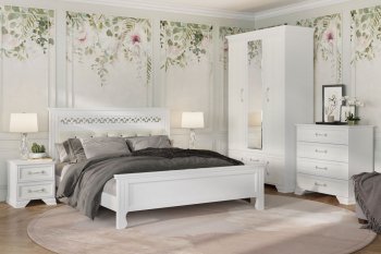 Спальный гарнитур Грация (лак) Белый (модульный) (БМ) в Верхнем Тагиле - verhnij-tagil.mebel-e96.ru