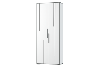 Шкаф 2 дв. Грей (УНИ) (МЛК) в Верхнем Тагиле - verhnij-tagil.mebel-e96.ru
