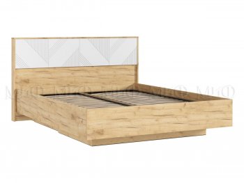 Кровать парящая Ирис крафт/белый (Миф) в Верхнем Тагиле - verhnij-tagil.mebel-e96.ru | фото