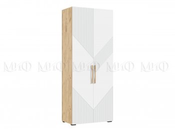 Шкаф распашной 900 мм Ирис с антресолью, крафт/белый (Миф) в Верхнем Тагиле - verhnij-tagil.mebel-e96.ru