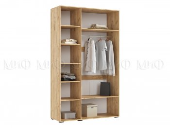 Шкаф 1350 мм Ирис с антресолью, крафт/грин (Миф) в Верхнем Тагиле - verhnij-tagil.mebel-e96.ru