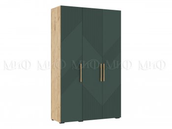 Шкаф 1350 мм Ирис с антресолью, крафт/грин (Миф) в Верхнем Тагиле - verhnij-tagil.mebel-e96.ru