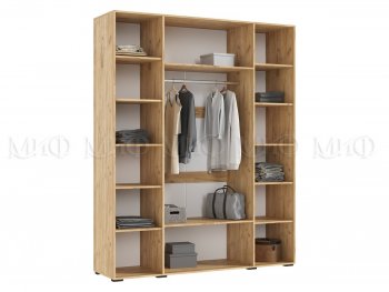 Шкаф 1800 мм Ирис с антресолью крафт/графит (Миф) в Верхнем Тагиле - verhnij-tagil.mebel-e96.ru