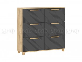 Обувница Ирис крафт/графит (Миф) в Верхнем Тагиле - verhnij-tagil.mebel-e96.ru